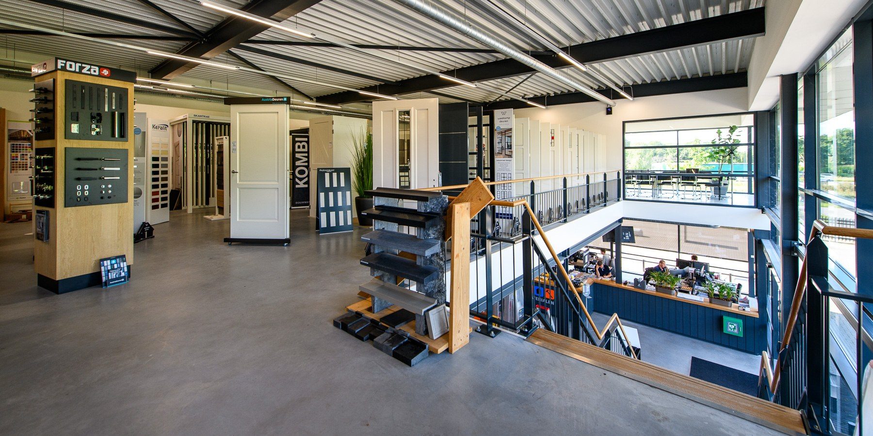 Bekijk showroom bouwmaterialen